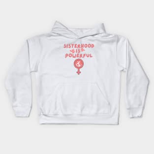 Sisterhood Is Powerful - Feminist Lovely Red Kids Hoodie